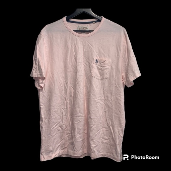 2/$14 💀 | Original Penguin | Men’s Pink T•Shirt with Breast Pocket | Size XXL - Picture 1 of 7